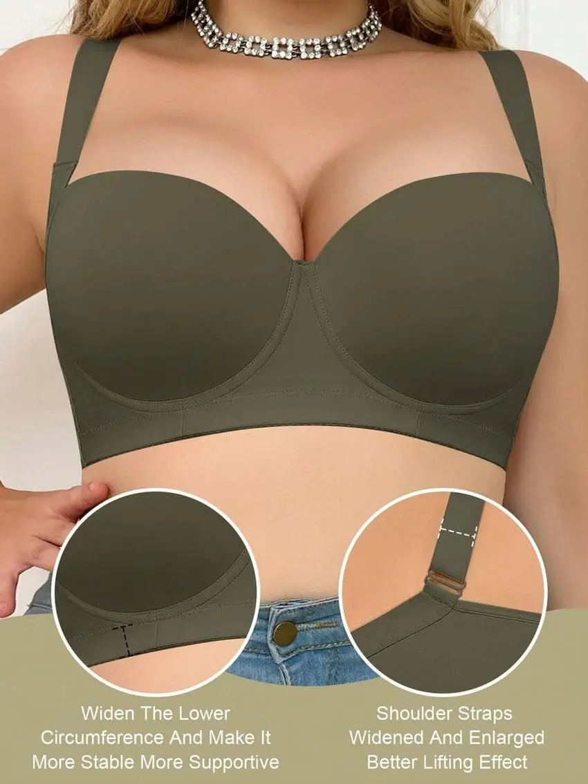 zielony biustonosz push-up