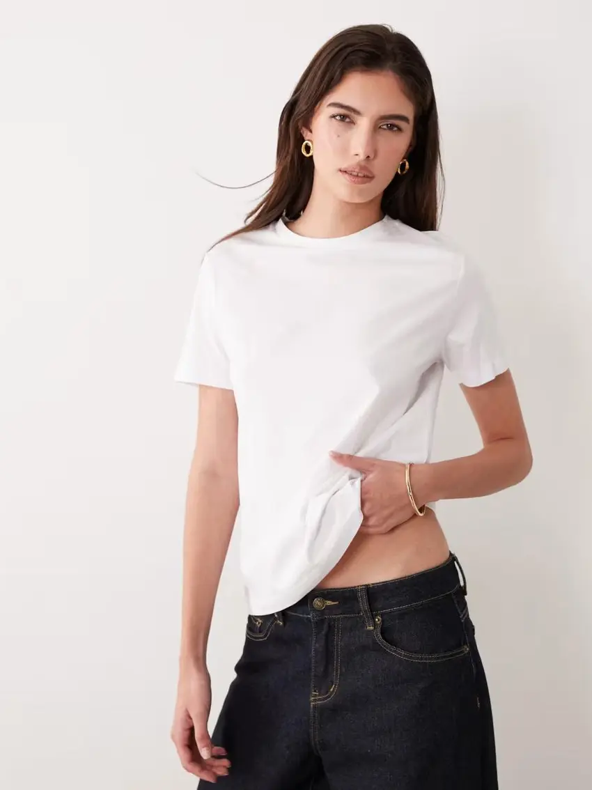 BIAŁY T-SHIRT BASIC