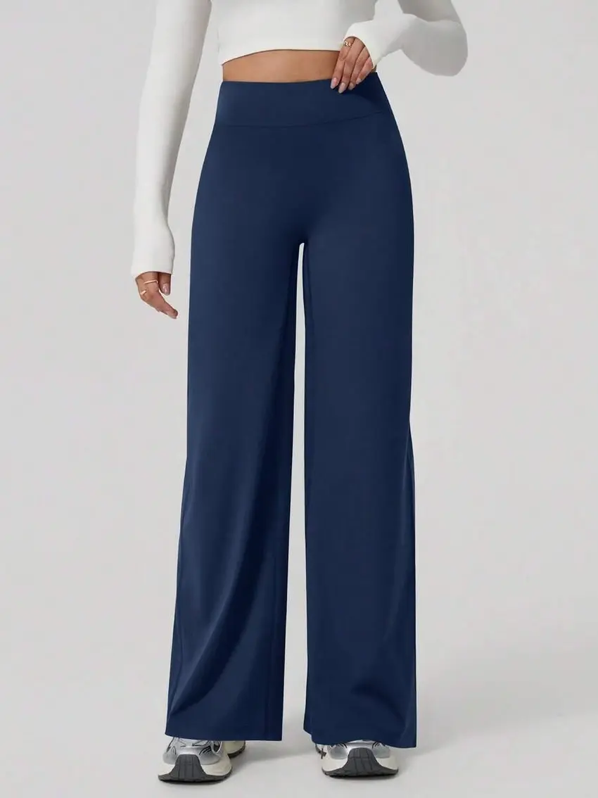 GRANATOWE LEGGINSY WYSOKI STAN