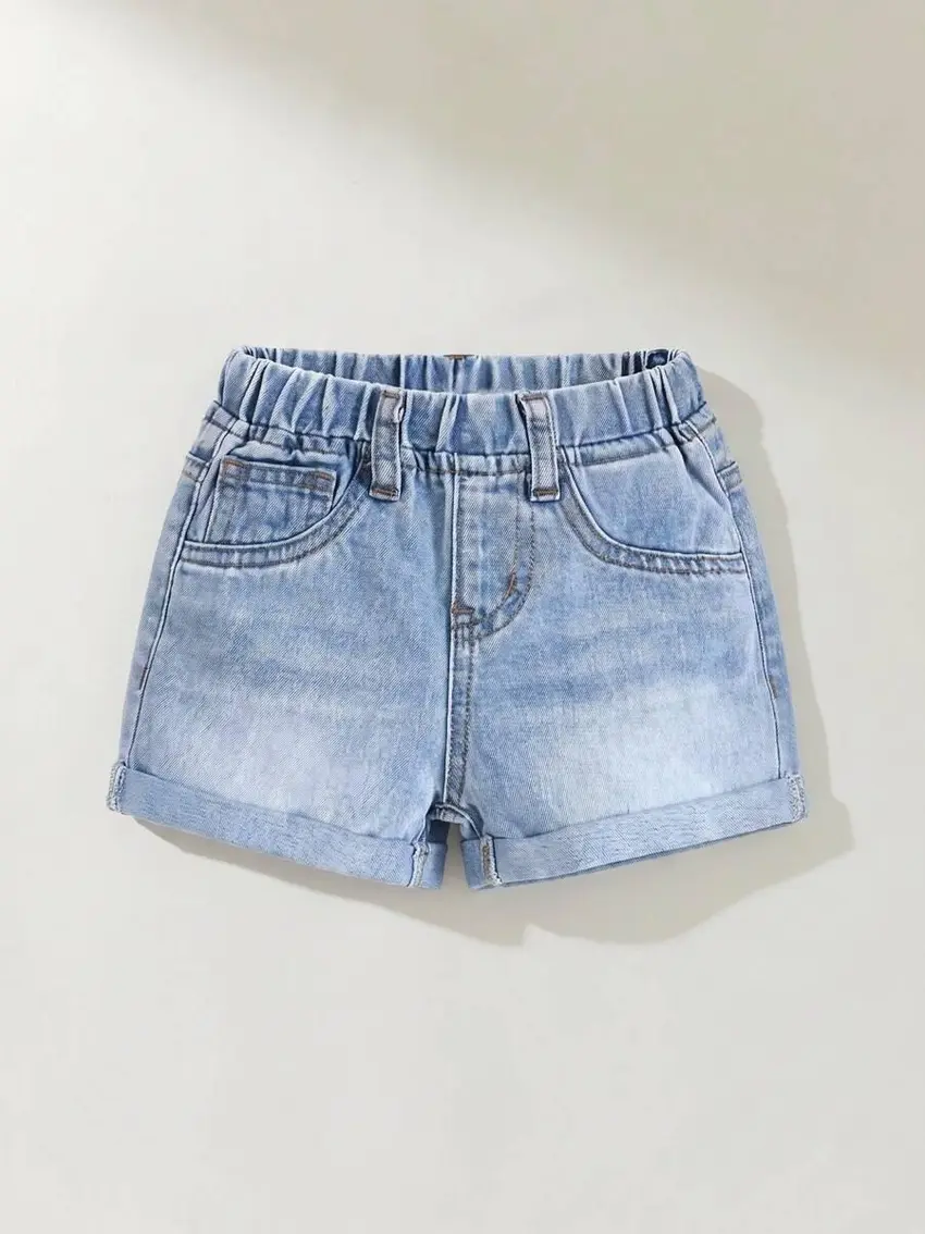 niebieskie SPODENKI JEANS