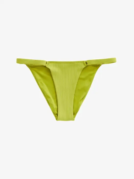 zielony dół od bikini prążki zdobienie