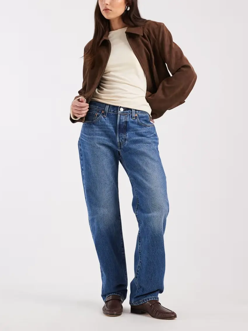 NIEBIESKIE PROSTE SPODNIE JEANS