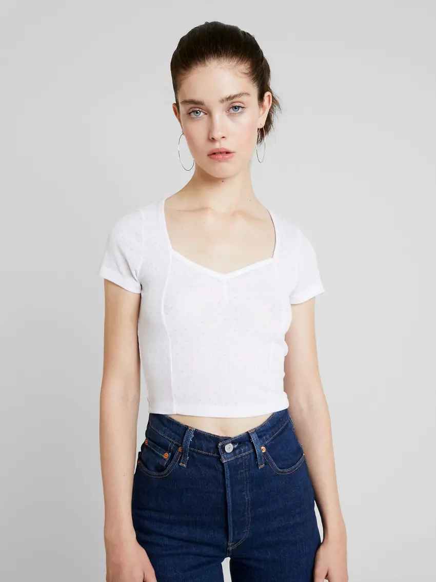 BIAŁY TOP CASUAL