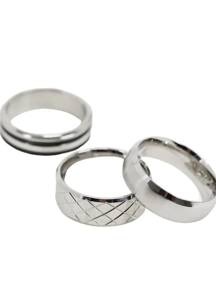 SREBRNY PIERŚCIONEK SYGNET 3-PACK