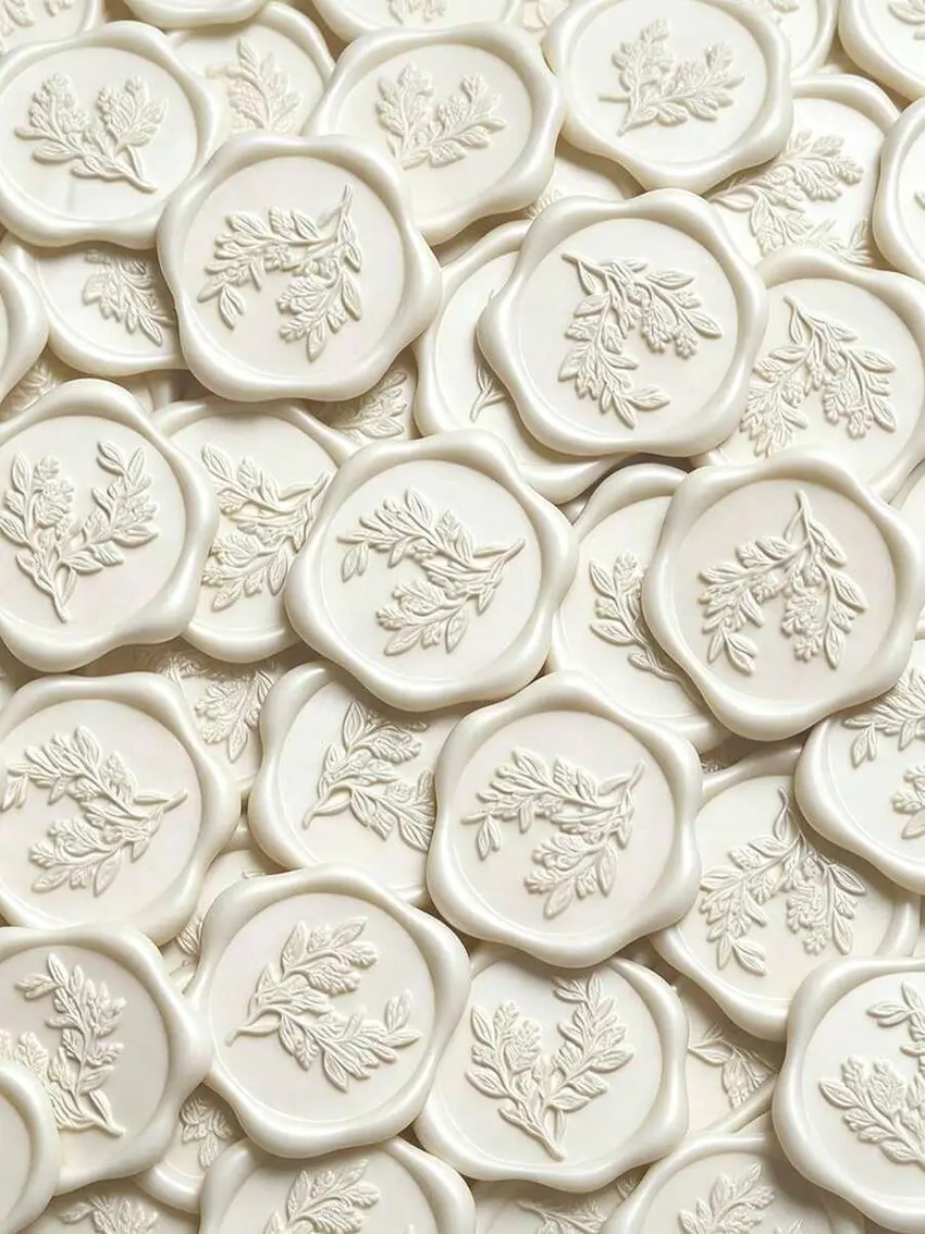 samoprzylepne pieczątki wzór kwiatki