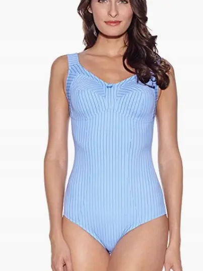 niebieskie body wzór paski