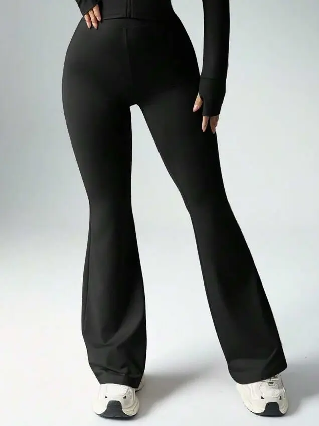 CZARNE LEGGINSY DZWONY