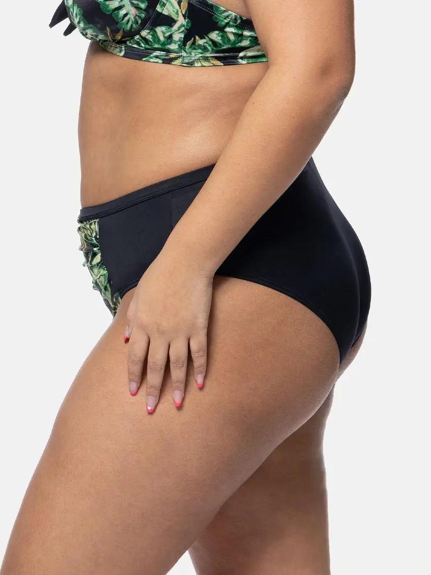 dół od bikini wzór liście