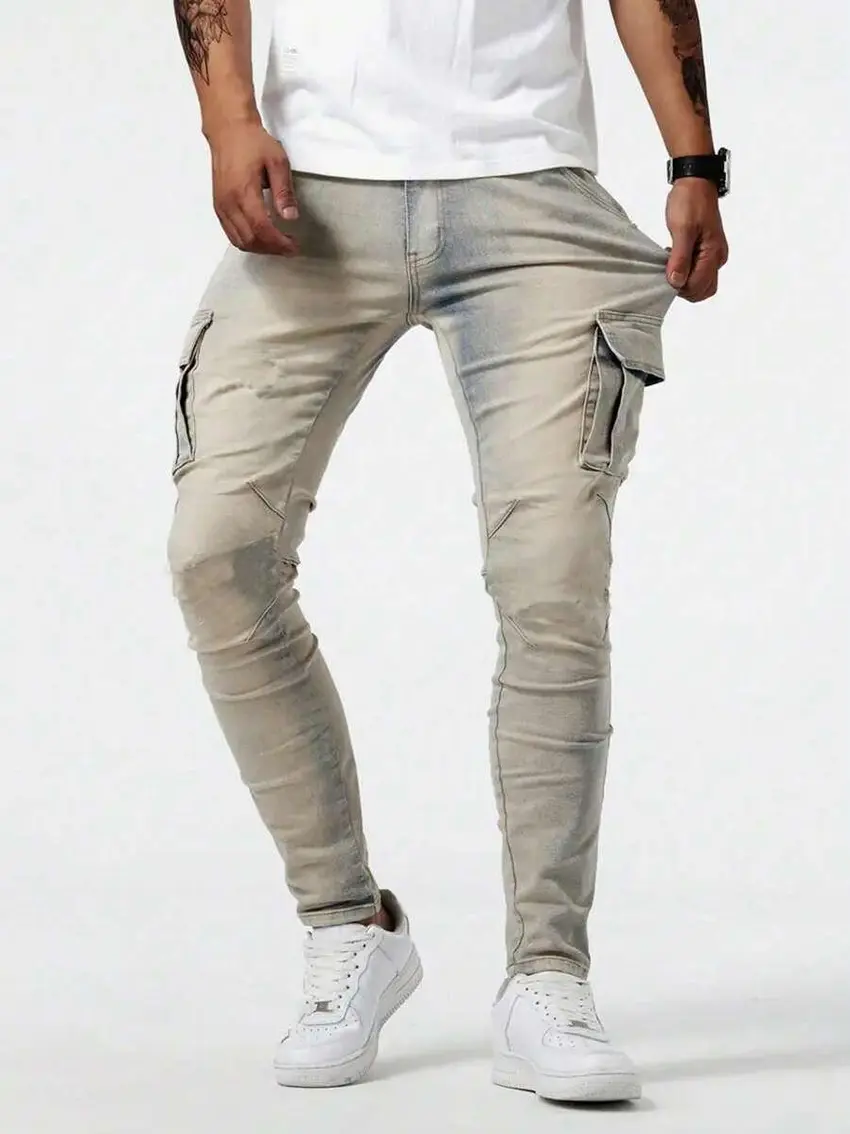 NIEBIESKIE SPODNIE JEANS
