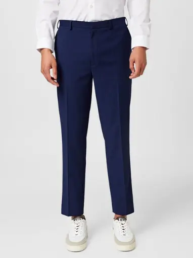 NIEBIESKIE ELEGANCKIE SPODNIE