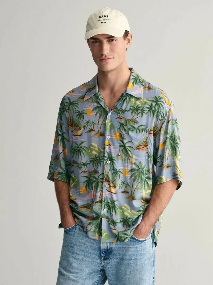 KOSZULA Z KRÓTKIM RĘKAWEM PRINT HAWAII