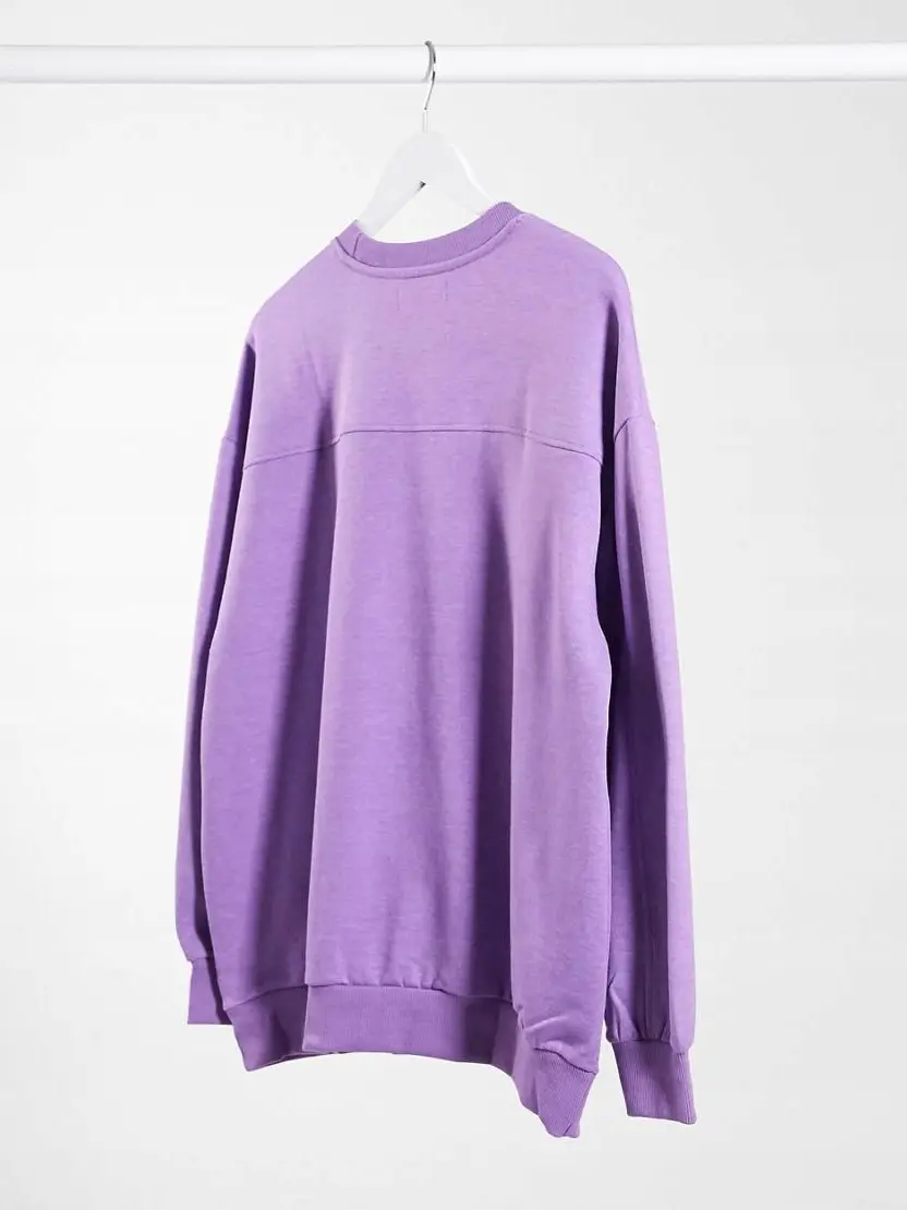 FIOLETOWA BAWEŁNIANA BLUZA