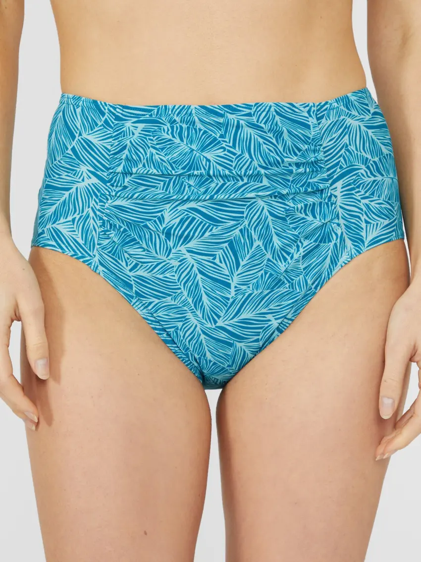 dół od bikini marszczenia wzór wysoki stan
