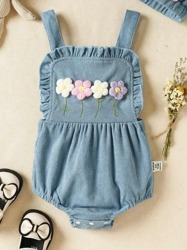 niebieskie body zdobienie
