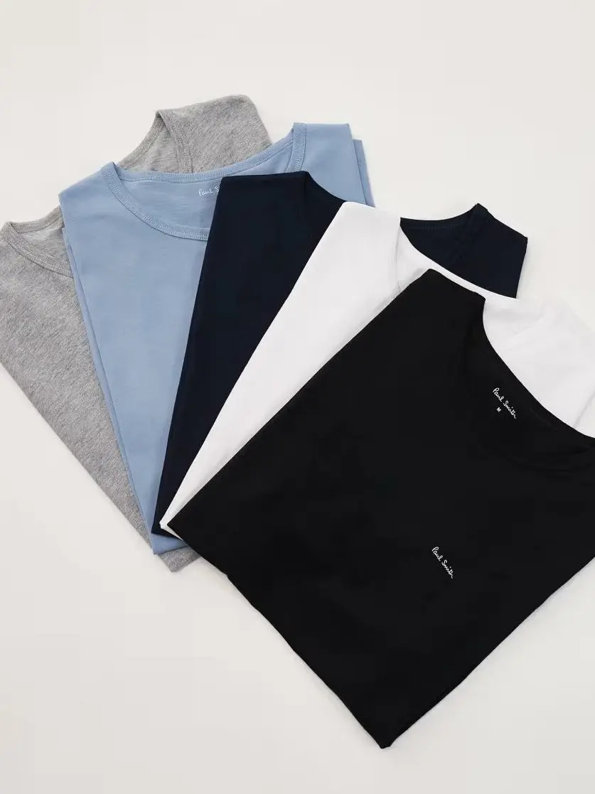 klasyczny t-shirt okrągły dekolt logo 4-pack