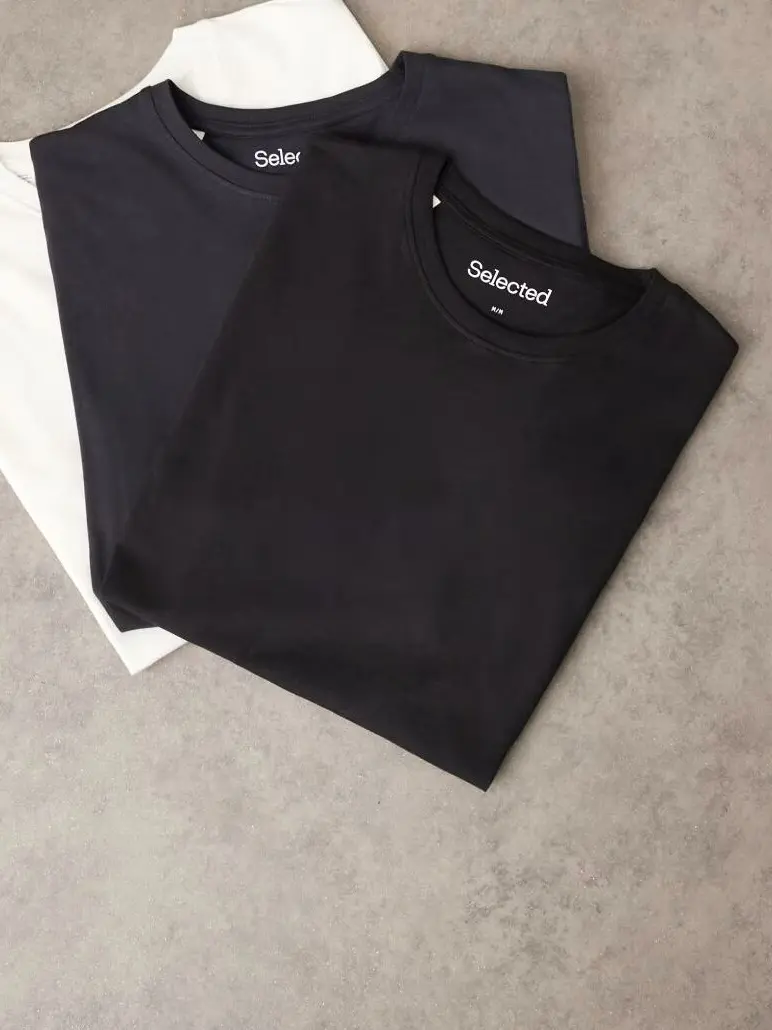 klasyczny t-shirt okrągły dekolt 2-pack