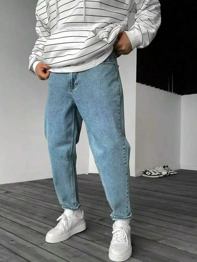 SPODNIE JEANS KIESZENIE ZAMEK