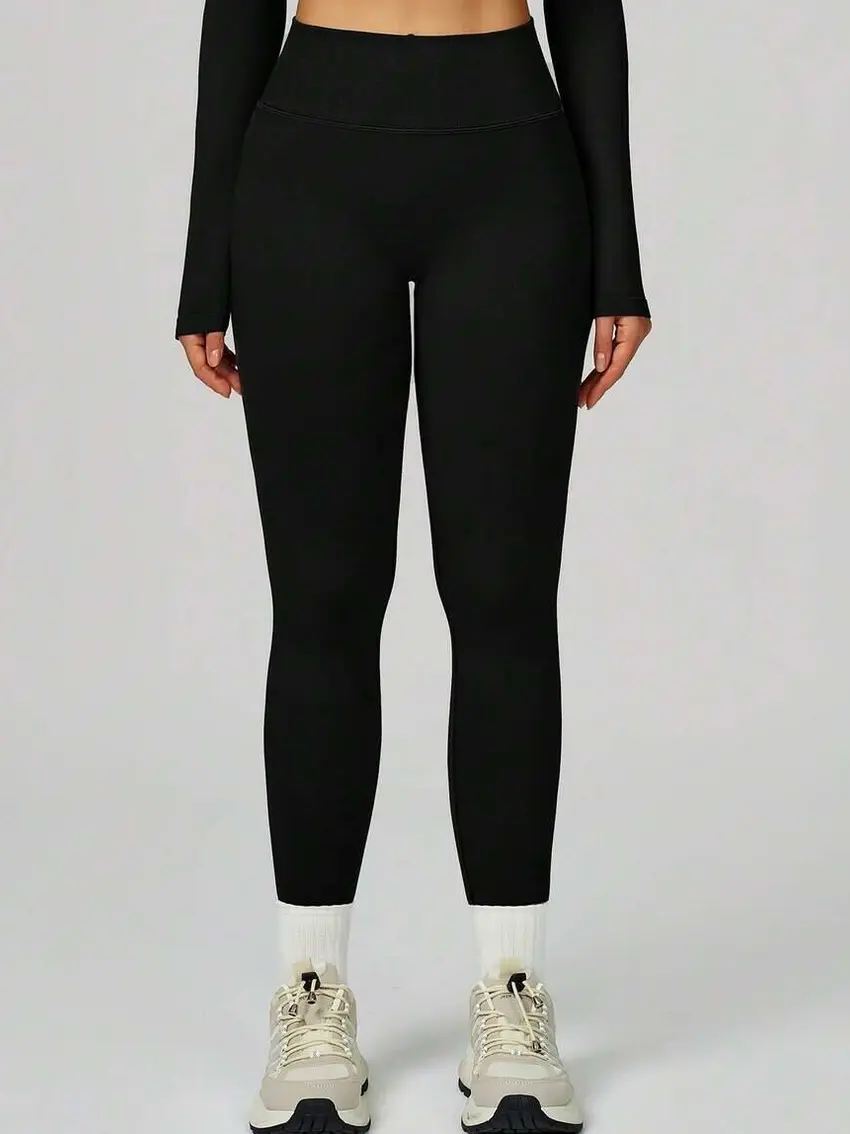 CZARNE LEGGINSY WYSOKI STAN