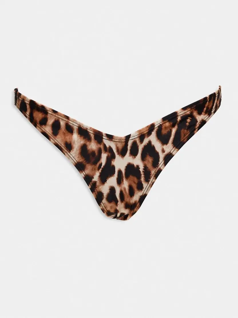 dół od bikini animal print