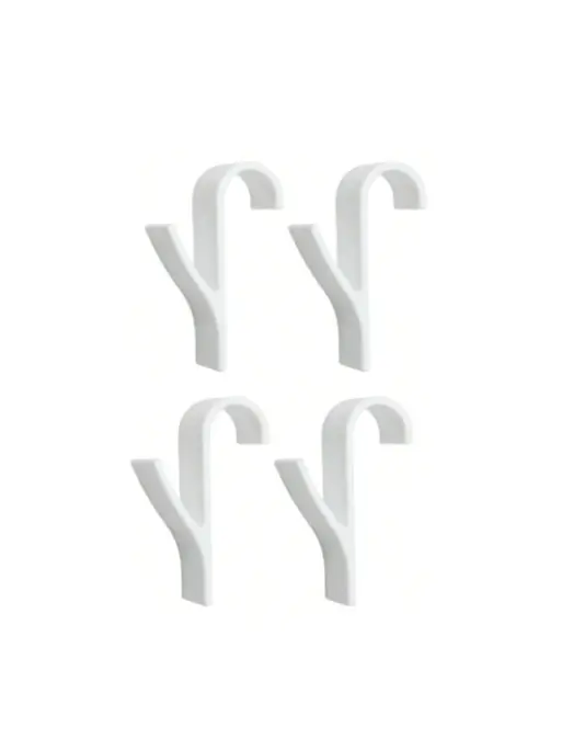 biały wieszak 4-pack