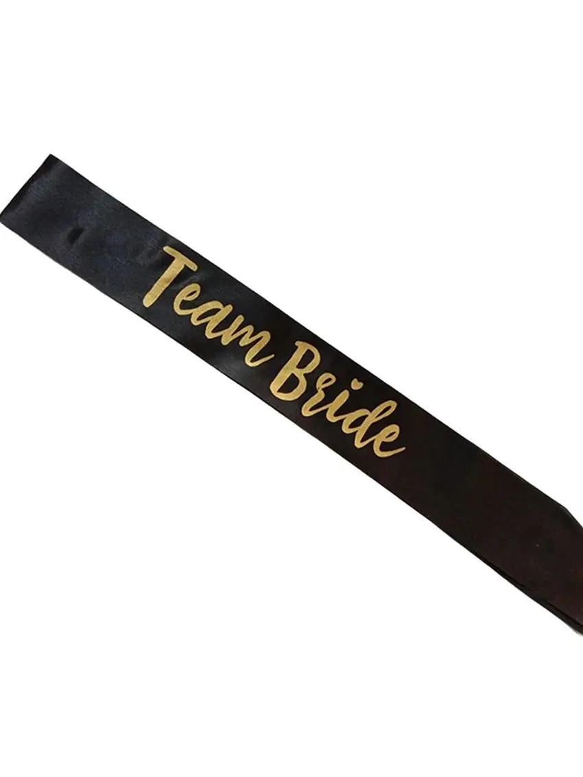 czarna szarfa team bride