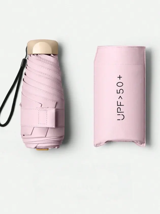 RÓŻOWY MINI SKŁADANY PARASOL