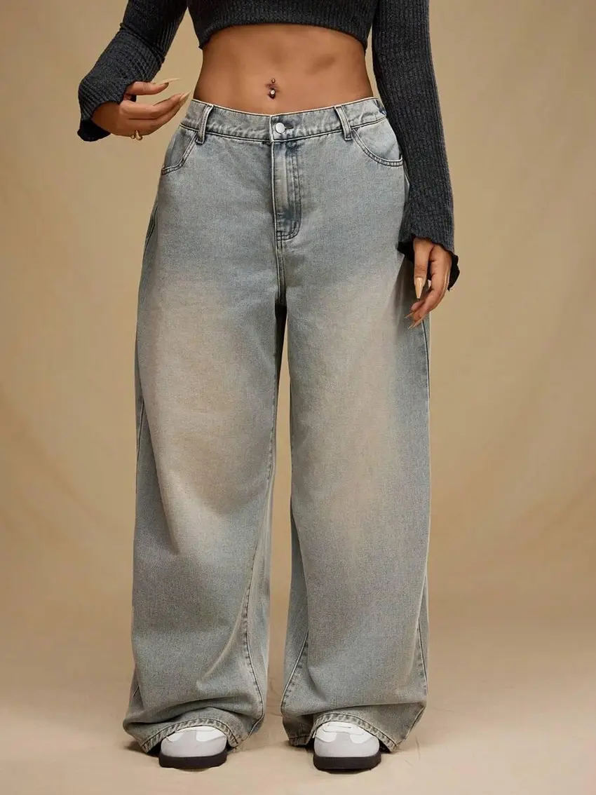 PROSTE SPODNIE JEANS