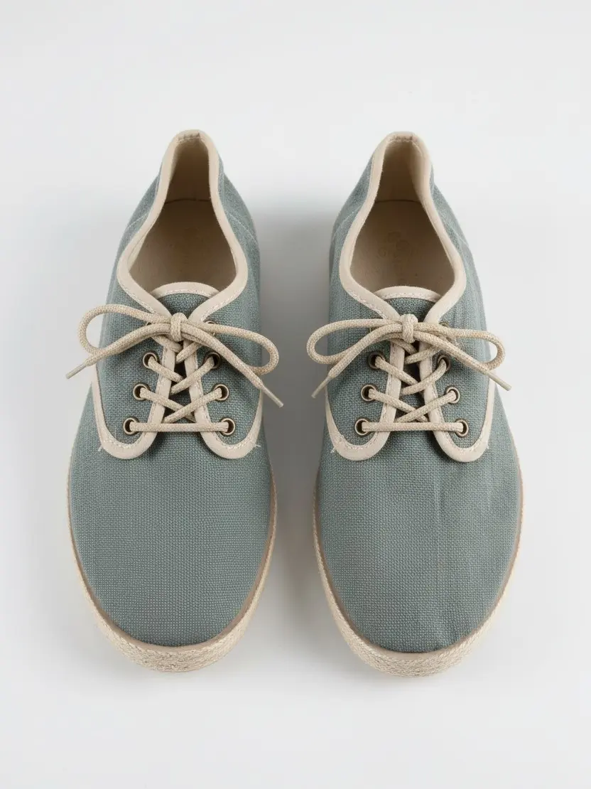 trampki espadryle wiązanie