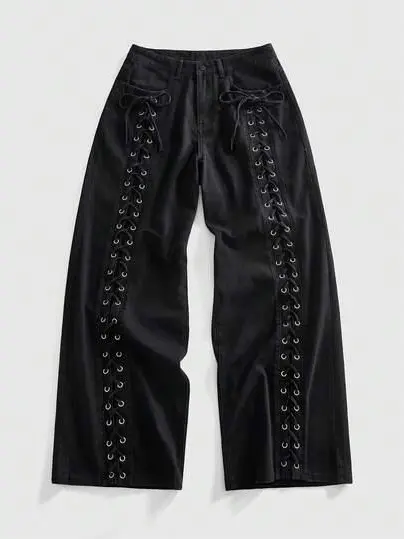 czarne spodni jeans