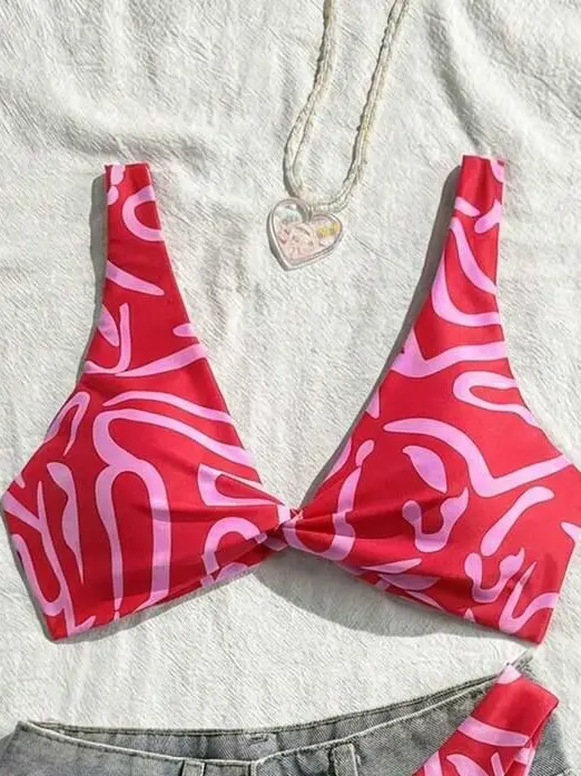 bikini góra wzór