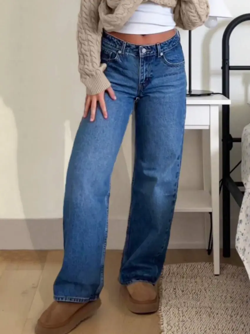 NIEBIESKIE SPODNIE JEANS