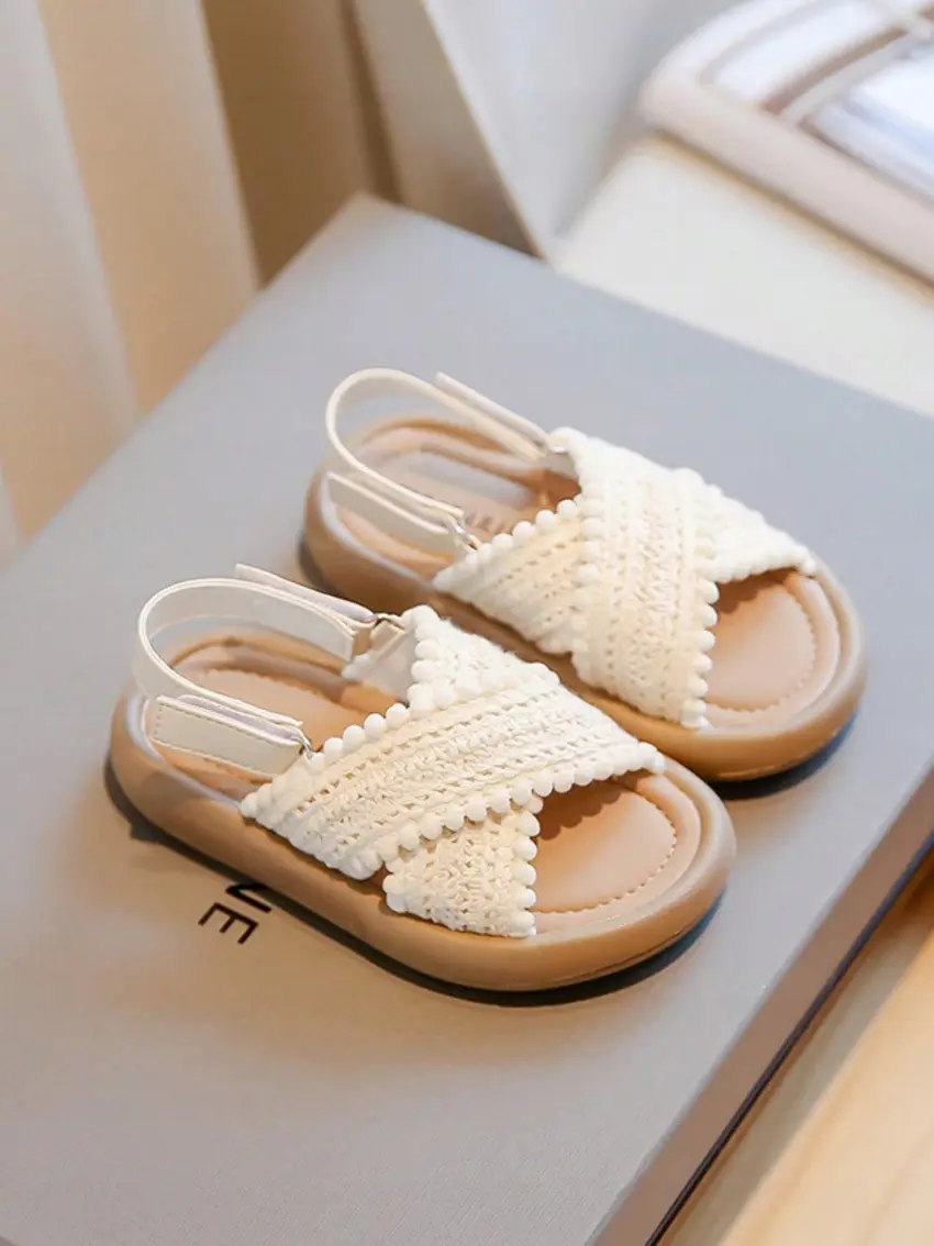 SHEIN BUTY SANDAŁY DZIECIĘCE HAFT PŁASKIE 23 __23