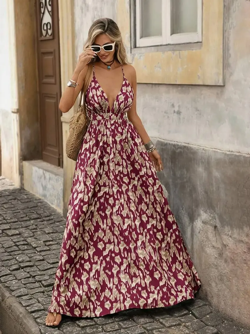 SUKIENKA MAXI NA RAMIĄCZKACH