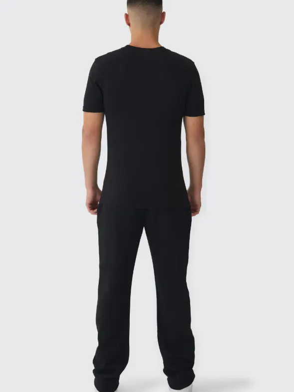 czarny T-SHIRT BASIC