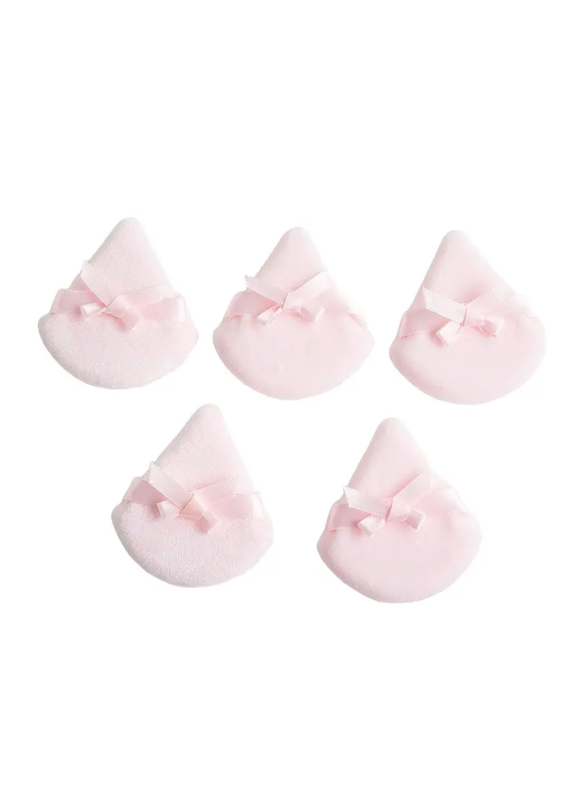 różowy puszek do pudru 5-pack