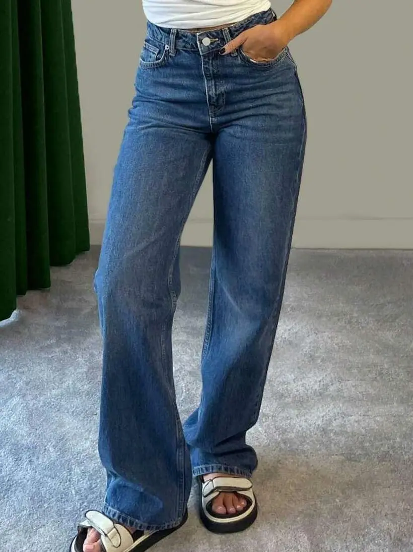 NIEBIESKIE SPODNIE JEANS