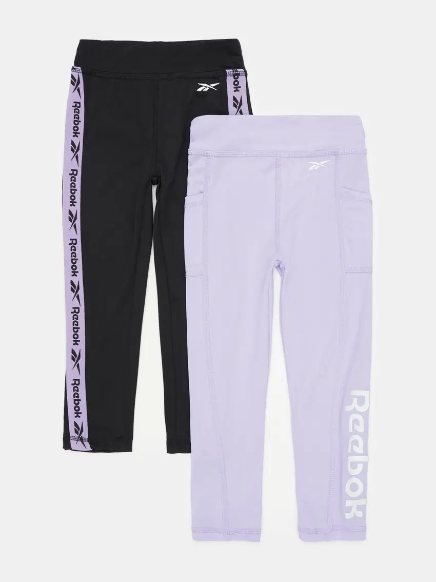 FIOLETOWE LEGGINSY LOGO E4565RG