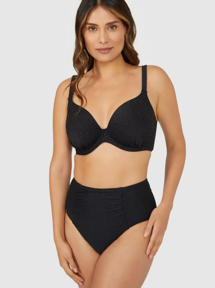 DÓŁ OD BIKINI WYSOKI STAN MARSZCZENIA POŁYSK