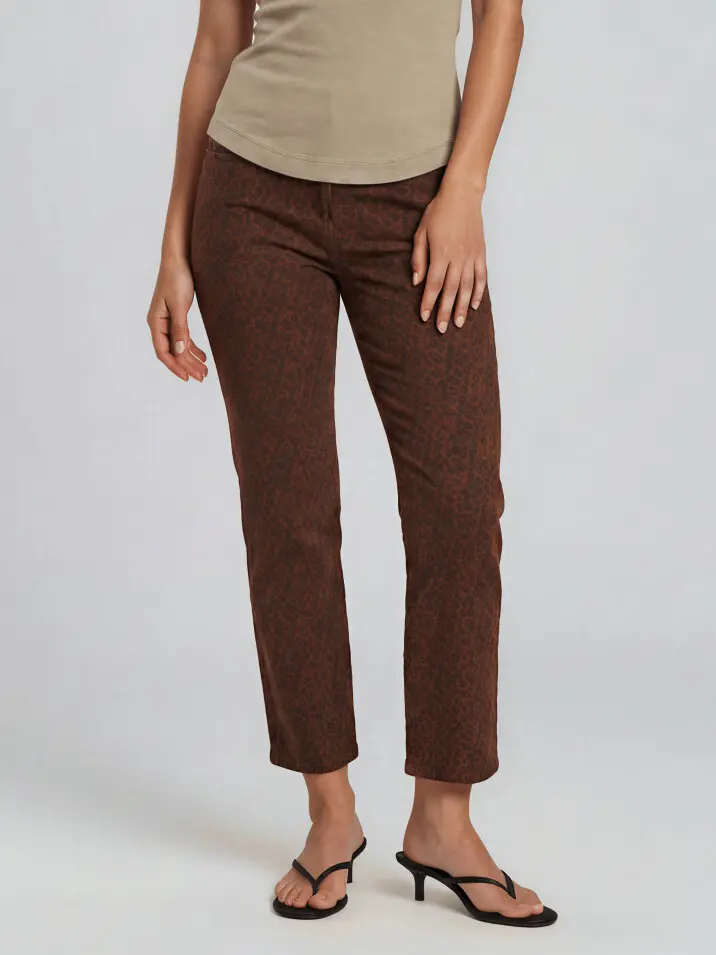 spodnie animal print casual