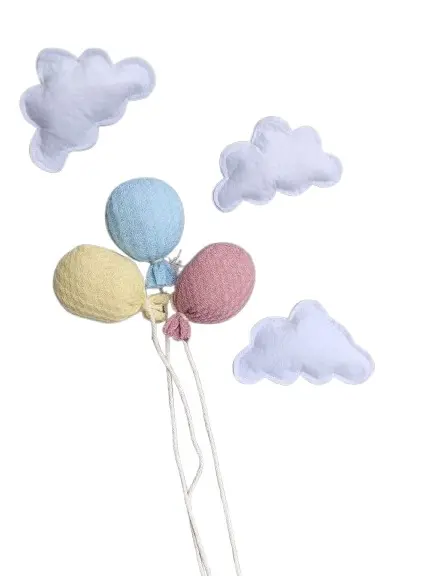 ozdoby na ścianę balony chmury