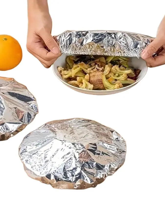FOLIA ALUMINIOWA SPOŻYWCZA WORECZKI 100-PACK