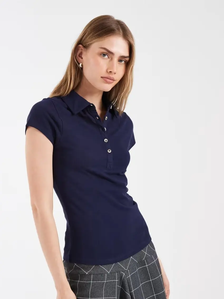 granatowa koszulka polo