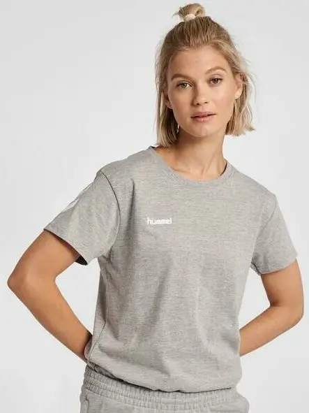 SZARY KLASYCZNY T-SHIRT LOGO
