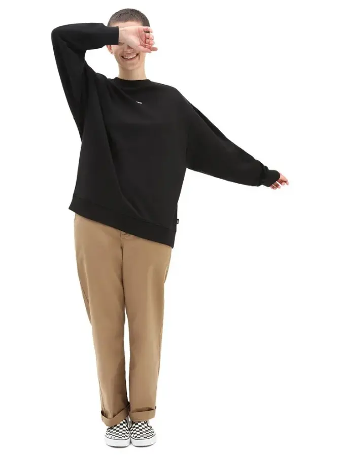 czarna bluza oversize logo