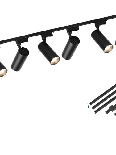 czarna lampa wisząca 6szt