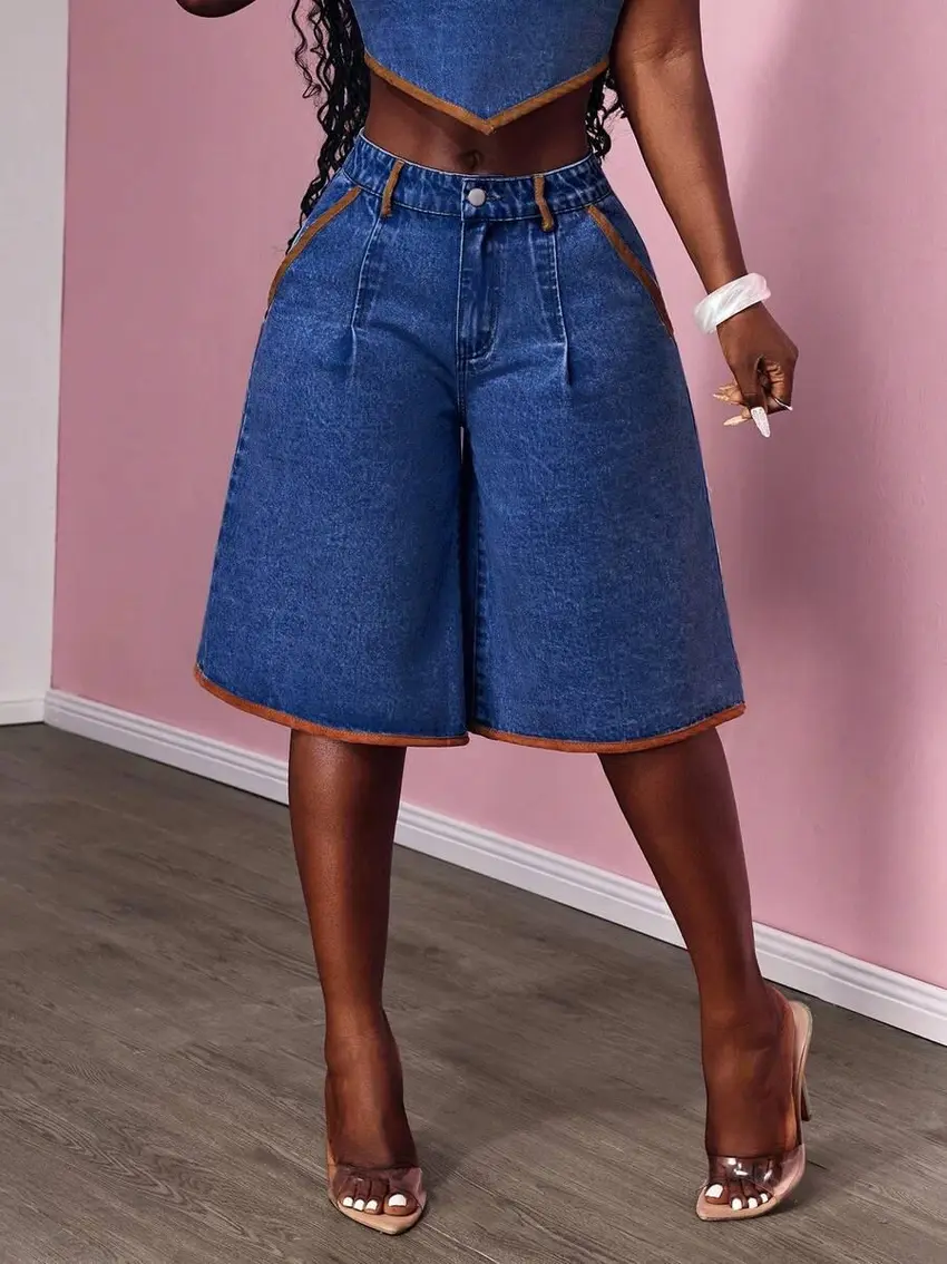 NIEBIESKIE SPODENKI JEANS