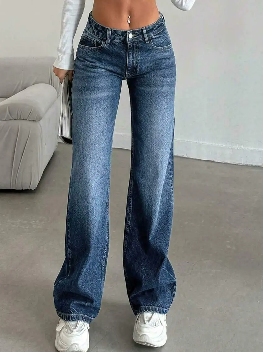 SPODNIE JEANS SZEROKIE NOGAWKI
