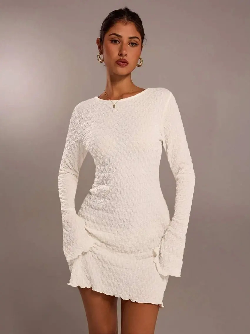 MINI SUKIENKA DŁUGI RĘKAW