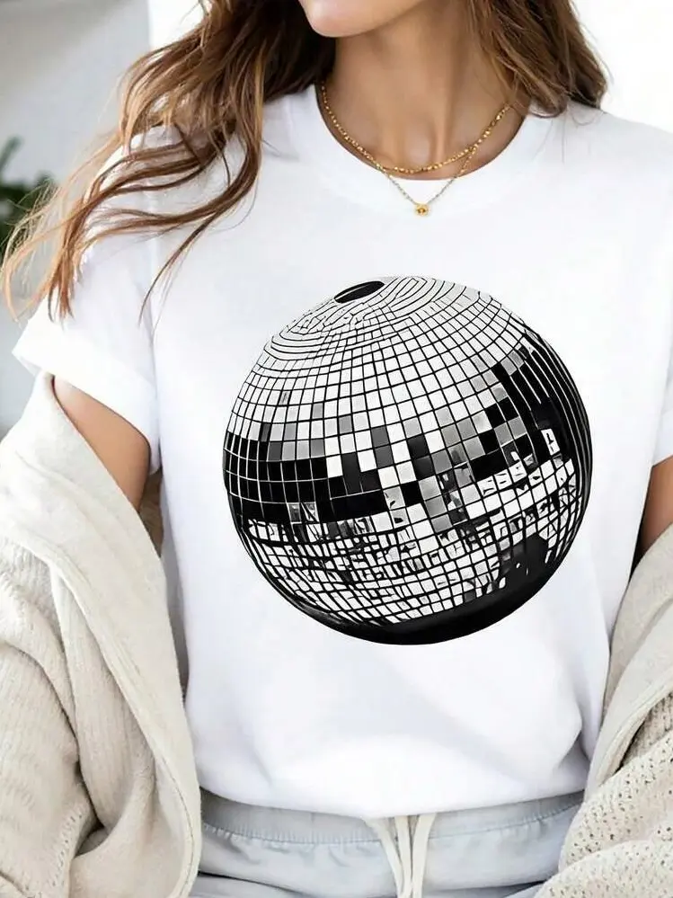 biały t-shirt nadruk