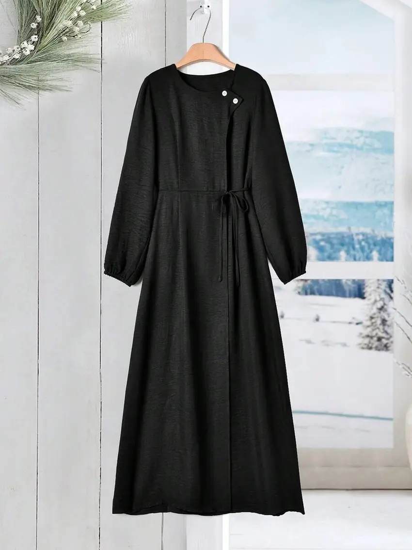 czarna maxi sukienka
